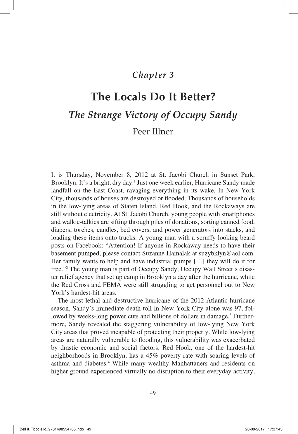 The Locals Do It Better? the Strange Victory of Occupy Sandy Peer Illner