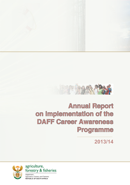 Annual Report on Implementation of the DAFF Career Awareness Programme
