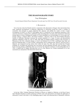THE DIASONOGRAPH STORY Tony Whittingham