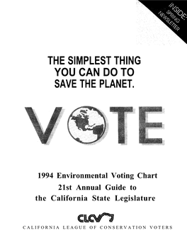 1994 California Environmental Scorecard