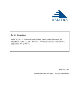 The AALITRA Review Issue 12, December 2017