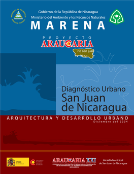Diagnóstico Urbano San Juan De Nicaragua ARQUITECTURA Y DESARROLLO URBANO Diciembre Del 2004