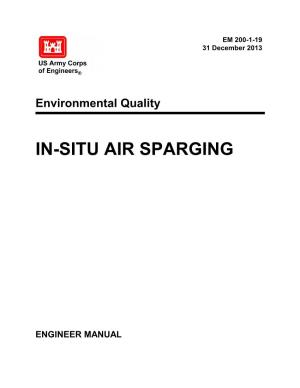 Environmental Quality: in Situ Air Sparging