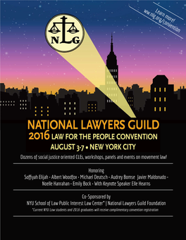 2016 NLG Honorees