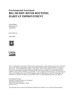 Big Muddy River Bottoms Habitat Improvement