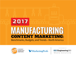 2017 Manufacturing Content Marketing Survey