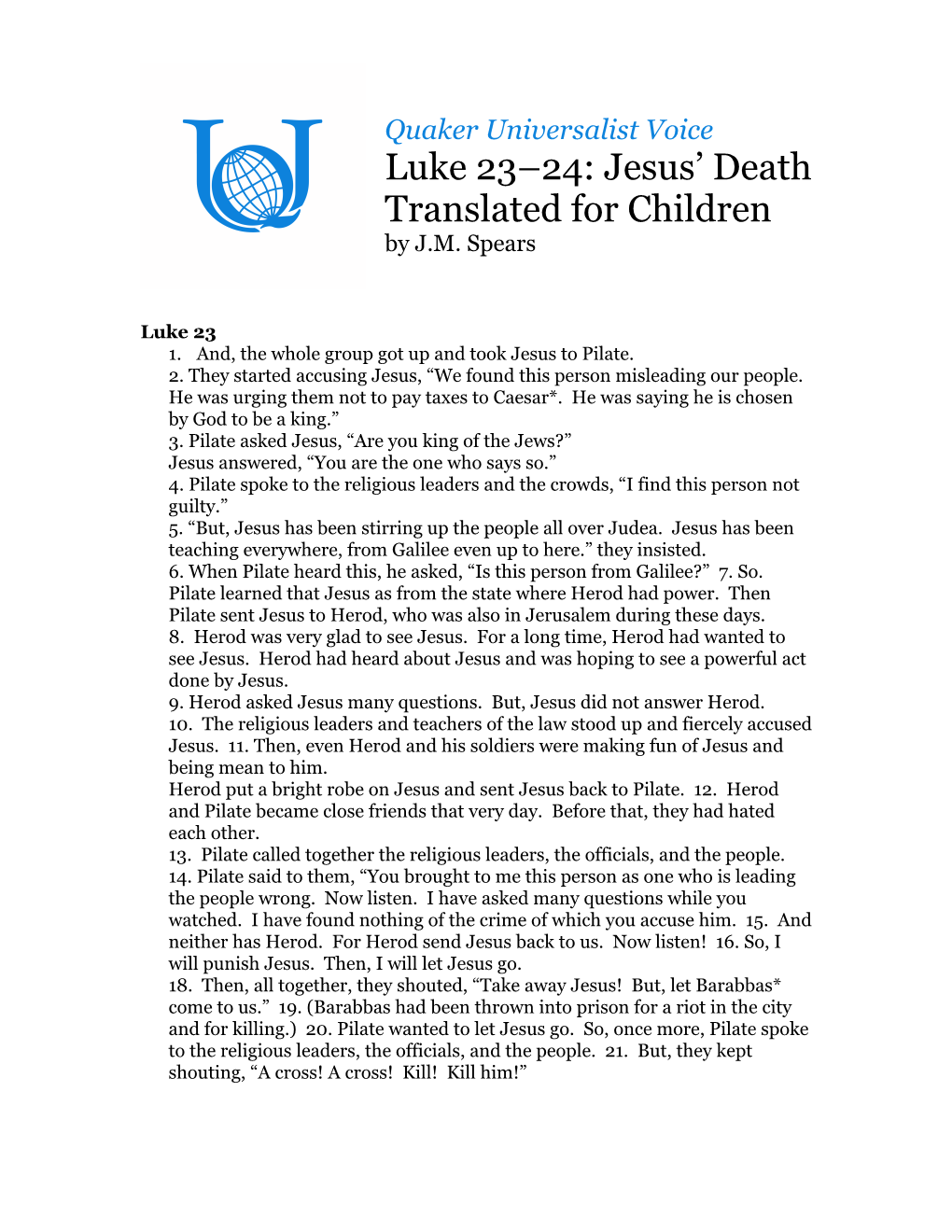 Luke 23–24 Translation (PDF)