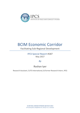 BCIM Economic Corridor Facilitating Sub-Regional Development
