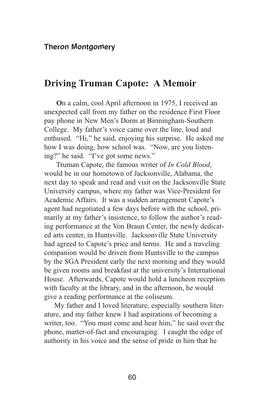Driving Truman Capote: a Memoir