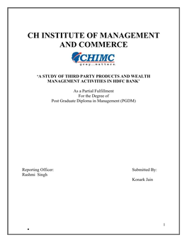 Ch Institute of Management and Commerce