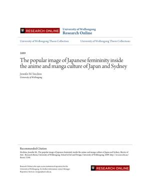 The Popular Image of Japanese Femininity Inside the Anime and Manga Culture of Japan and Sydney Jennifer M
