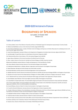 2020 G20 Interfaith Forum Speaker Biographies