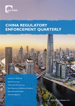 China Regulatory Enforcement Quarterly