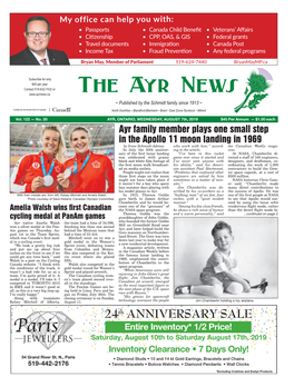 The Ayr News ~ Published by the Schmidt Family Since 1913 ~