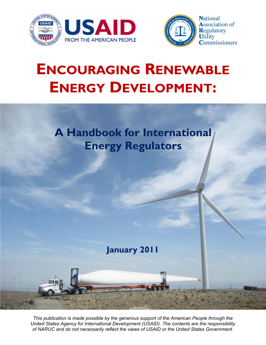 Encouraging Renewable Energy Development