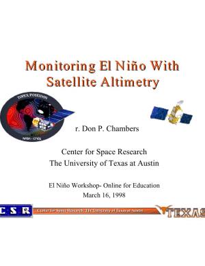 Monitoring El Nino with Satellite Altemetery