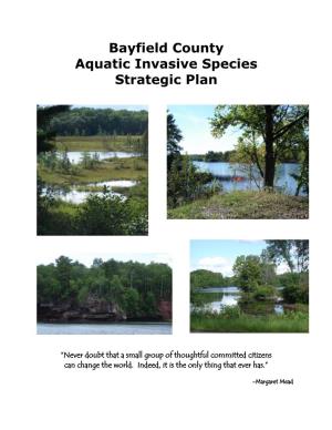 Bayfield County Aquatic Invasive Species Strategic Plan