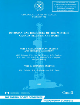 Devonian Gas Resources of the Western Canada Sedimentary Basin