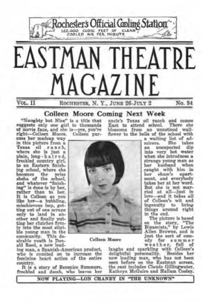 Eastman Theatre Magazine; Vol. 2, No. 34; June 26, 1927