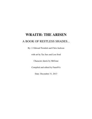 Wraith: the Arisen