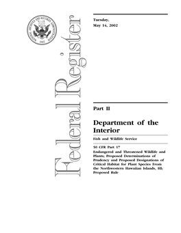 2002 Federal Register, 67 FR 34521; Centralized Library: U.S. Fish