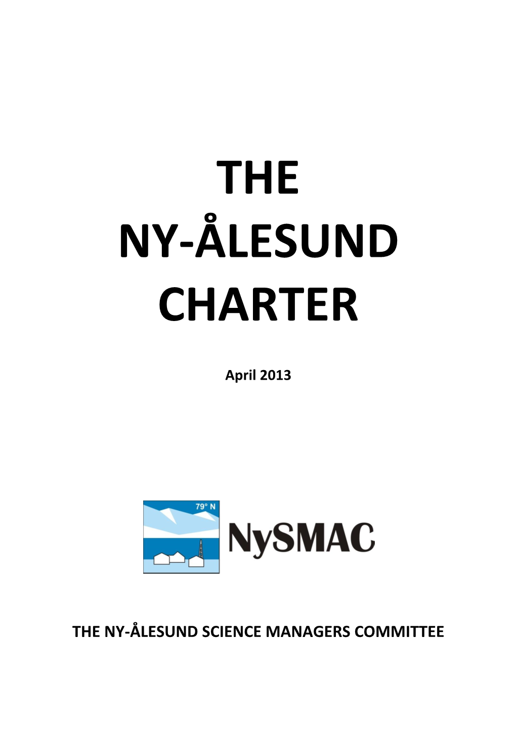 The Ny-Ålesund Charter