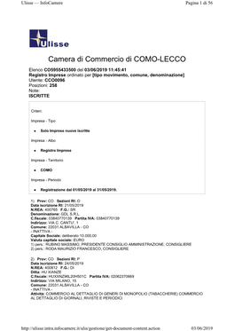 Camera Di Commercio Di COMO-LECCO