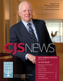 In This Issue 2019 Spring Review