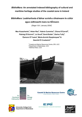 Bibliomara: an Annotated Indexed Bibliography of Cultural and Maritime Heritage Studies of the Coastal Zone in Ireland