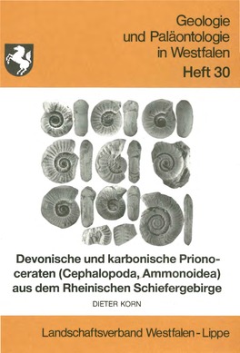 Geologie Und Paläontologie in Westfalen Heft30