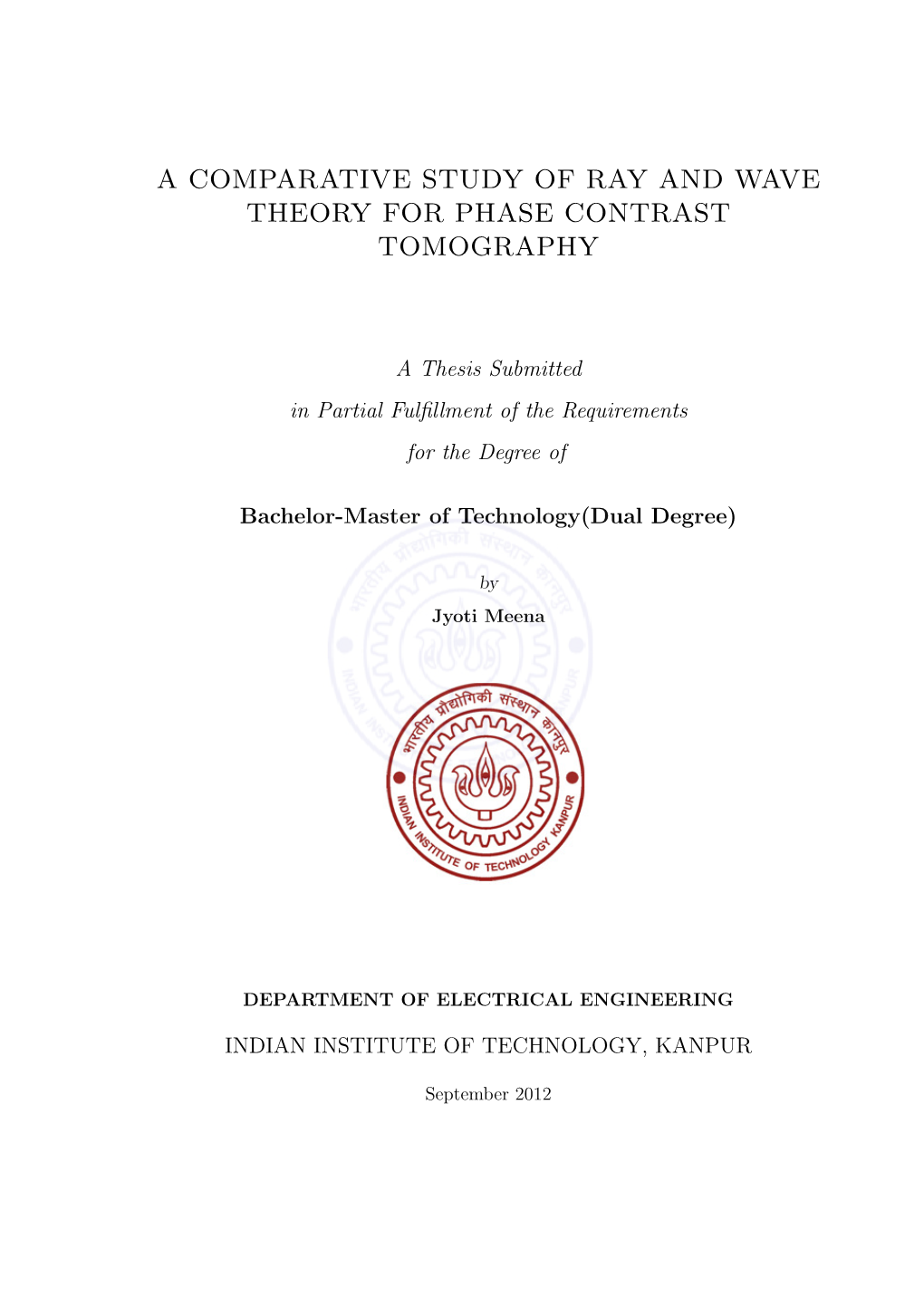 A Comparative Study of Ray and Wave Theory for Phase Contrast Tomography