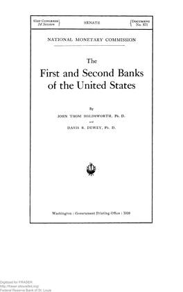 571. the First and Second Banks of the United States