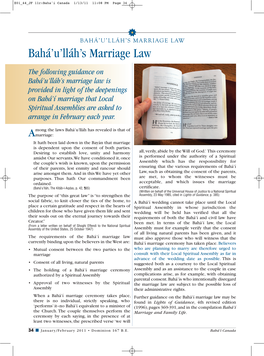 Bahá'u'lláh's Marriage