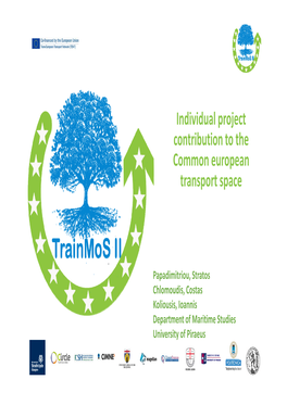 Individual Project Contribution to the Common European Transport Space