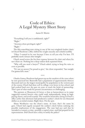 A Legal Mystery Short Story