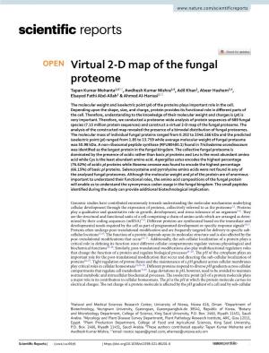 Virtual 2-D Map of the Fungal Proteome