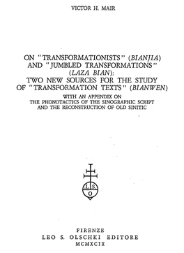 And "Jumbled Transformations"