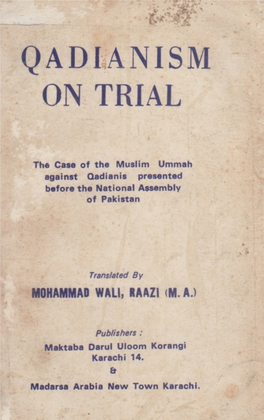 Qadianism on Trial