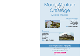 Much Wenlock Cressage& Medical Practice