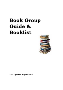 Book Group Guide & Booklist