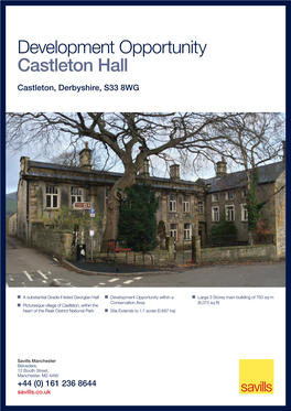 Development Opportunity Castleton Hall