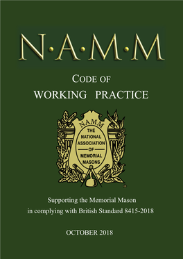 NAMM Code of Working Practice