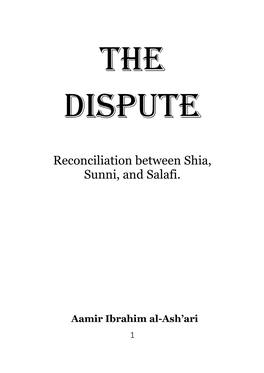 Reconciliation Between Shia, Sunni, and Salafi