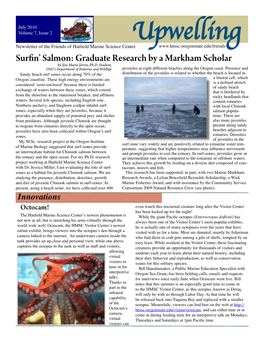 Upwelling Surfin’ Salmon: Graduate Research by a Markham Scholar by Jose Marin Jarrin, Ph.D