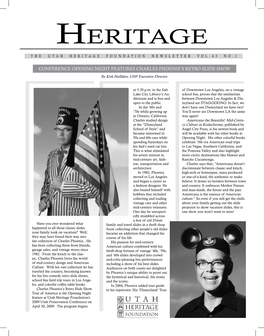 Heritage Foundation Newsletter Vol.43 No.1