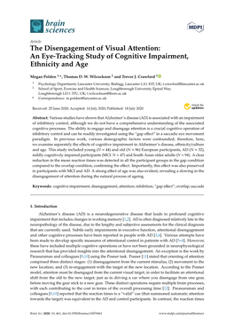 An Eye-Tracking Study of Cognitive Impairment, Ethnicity and Age