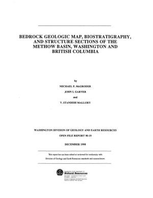 Bedrock Geologic Map, Biostratigraphy, and Structure Sections of the Meth Ow Basin, Washington and British Columbia