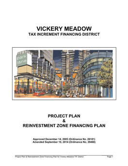 Vickery Meadow Tax Increment Financing District