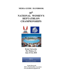 30 National Women's Heptathlon Championships
