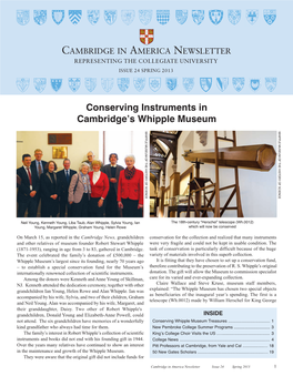 Conserving Instruments in Cambridge's Whipple Museum